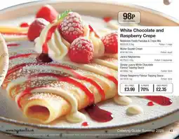 Makro White Chocolate and Raspberry Crepe offer