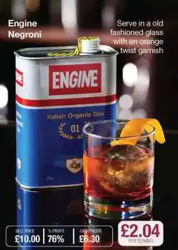 Makro Engine Negroni offer
