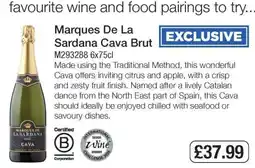 Makro Marques De La Sardana Cava Brut offer