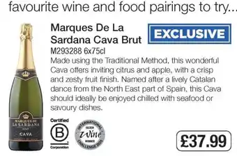Makro Marques De La Sardana Cava Brut offer