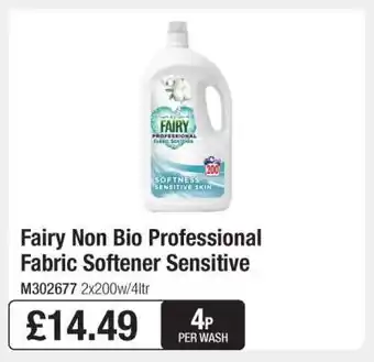 Makro Fairy Non Bio Professional Fabric Softener Sensitive offer