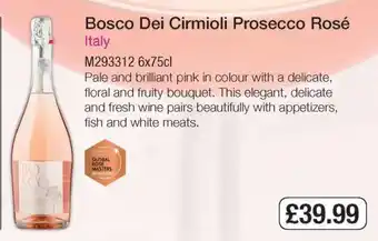Makro Bosco Dei Cirmioli Prosecco Rosé offer