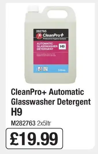 Makro CleanPro+ Automatic Glasswasher Detergent H9 offer