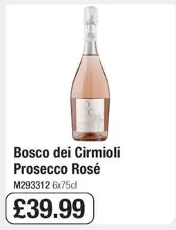 Makro Bosco Dei Cirmioli Prosecco Rosé offer