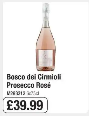 Makro Bosco Dei Cirmioli Prosecco Rosé offer