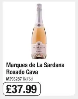 Makro Marques de La Sardana Rosado Cava offer