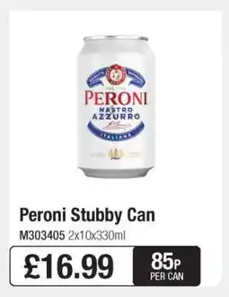 Makro Peroni Stubby Can offer