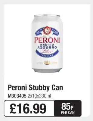 Makro Peroni Stubby Can offer