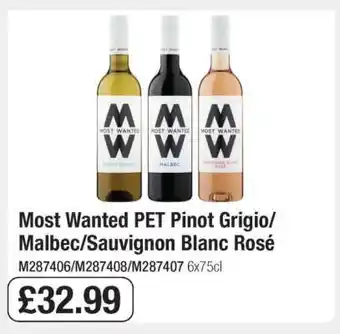 Makro Most Wanted PET Pinot Grigio/Malbec/Sauvignon Blanc Rosé offer