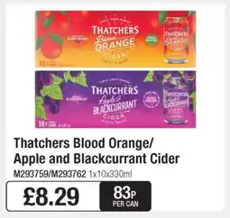 Makro Thatchers Blood Orange/Apple and Blackcurrant Cider offer