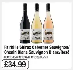 Makro Fairhills Shiraz Cabernet Sauvignon/Chenin Blanc Sauvignon Blanc/Rosé offer