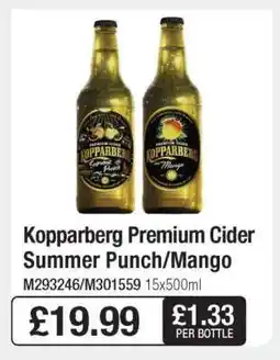 Makro Kopparberg Premium Cider Summer Punch/Mango offer