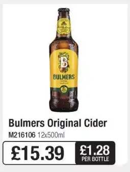 Makro Bulmers Original Cider offer