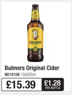 Makro Bulmers Original Cider offer