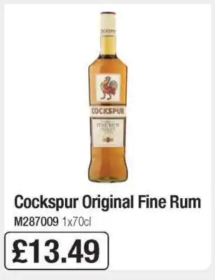 Makro Cockspur Original Fine Rum offer