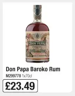 Makro Don Papa Baroko Rum offer