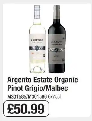 Makro Argento Estate Organic Pinot Grigio/Malbec offer