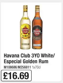 Makro Havana Club 3YO White/Especial Golden Rum offer