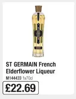 Makro ST GERMAIN French Elderflower Liqueur offer