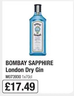 Makro BOMBAY SAPPHIRE London Dry Gin offer