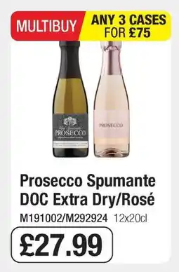 Makro Prosecco Spumante DOC Extra Dry/Rosé offer