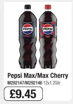 Makro Pepsi Max/Max Cherry offer