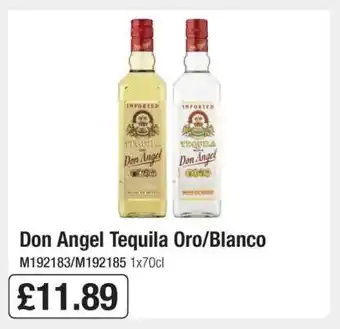 Makro Don Angel Tequila Oro/Blanco offer