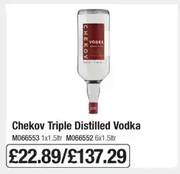 Makro Chekov Triple Distilled Vodka offer