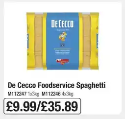 Makro De Cecco Foodservice Spaghetti offer
