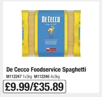 Makro De Cecco Foodservice Spaghetti offer