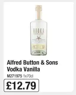Makro Alfred Button & Sons Vodka Vanilla offer