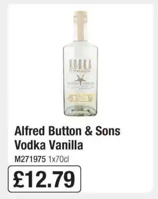 Makro Alfred Button & Sons Vodka Vanilla offer