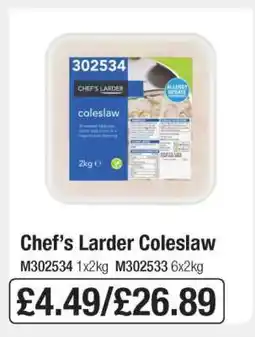 Makro Chef’s Larder Coleslaw offer