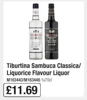 Makro Tiburtina Sambuca Classica/Liquorice Flavour Liquor offer