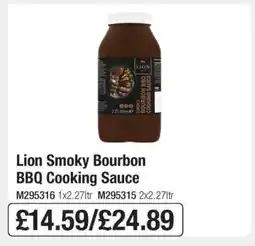 Makro Lion Smoky Bourbon BBQ Cooking Sauce offer