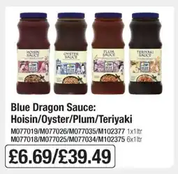 Makro Blue Dragon Sauce: Hoisin/Oyster/Plum/Teriyaki offer