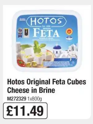 Makro Hotos Original Feta Cubes Cheese in Brine offer