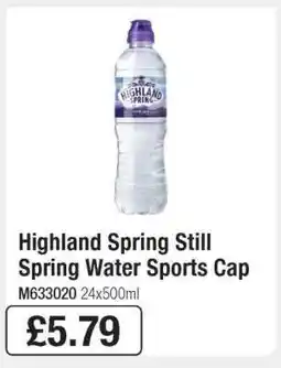 Makro Highland Spring Still Spring Water Sports Cap offer