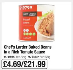 Makro Chef’s Larder Baked Beans in a Rich Tomato Sauce offer