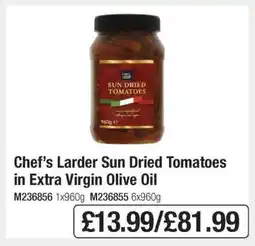 Makro Chef’s Larder Sun Dried Tomatoes in Extra Virgin Olive Oil offer