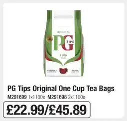 Makro PG Tips Original One Cup Tea Bags offer