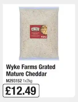 Makro Wyke Farms Grated Mature Cheddar offer