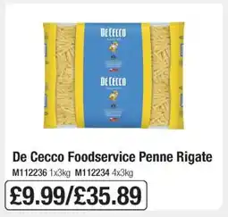 Makro De Cecco Foodservice Penne Rigate offer