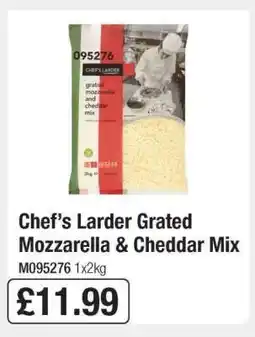 Makro Chef’s Larder Grated Mozzarella & Cheddar Mix offer