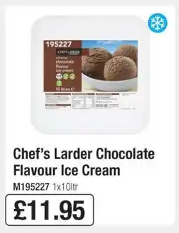 Makro Chef’s Larder Chocolate Flavour Ice Cream offer