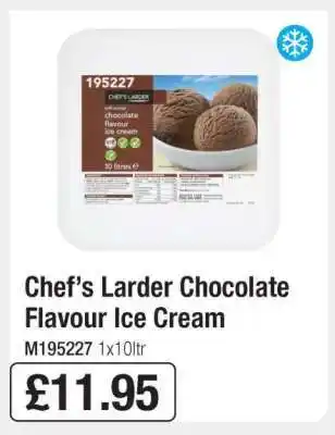 Makro Chef’s Larder Chocolate Flavour Ice Cream offer