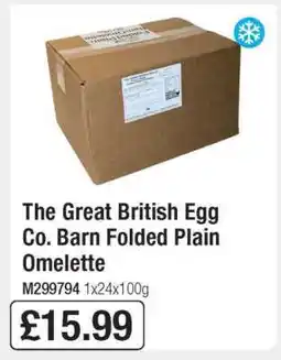 Makro The Great British Egg Co. Barn Folded Plain Omelette offer
