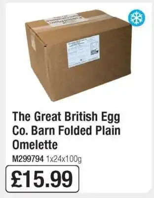 Makro The Great British Egg Co. Barn Folded Plain Omelette offer