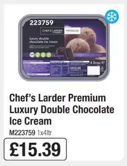 Makro Chef’s Larder Premium Luxury Double Chocolate Ice Cream offer