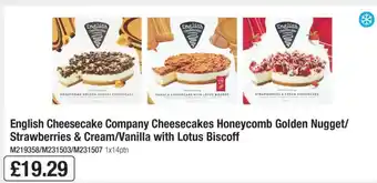 Makro English Cheesecake Company Cheesecakes offer